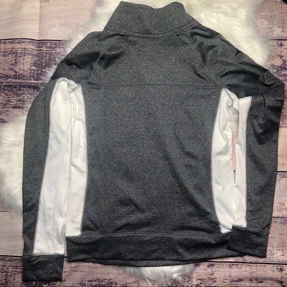 PINK Victoria’s Secret Grey/White Quarter-Zip - Picture 6 of 6